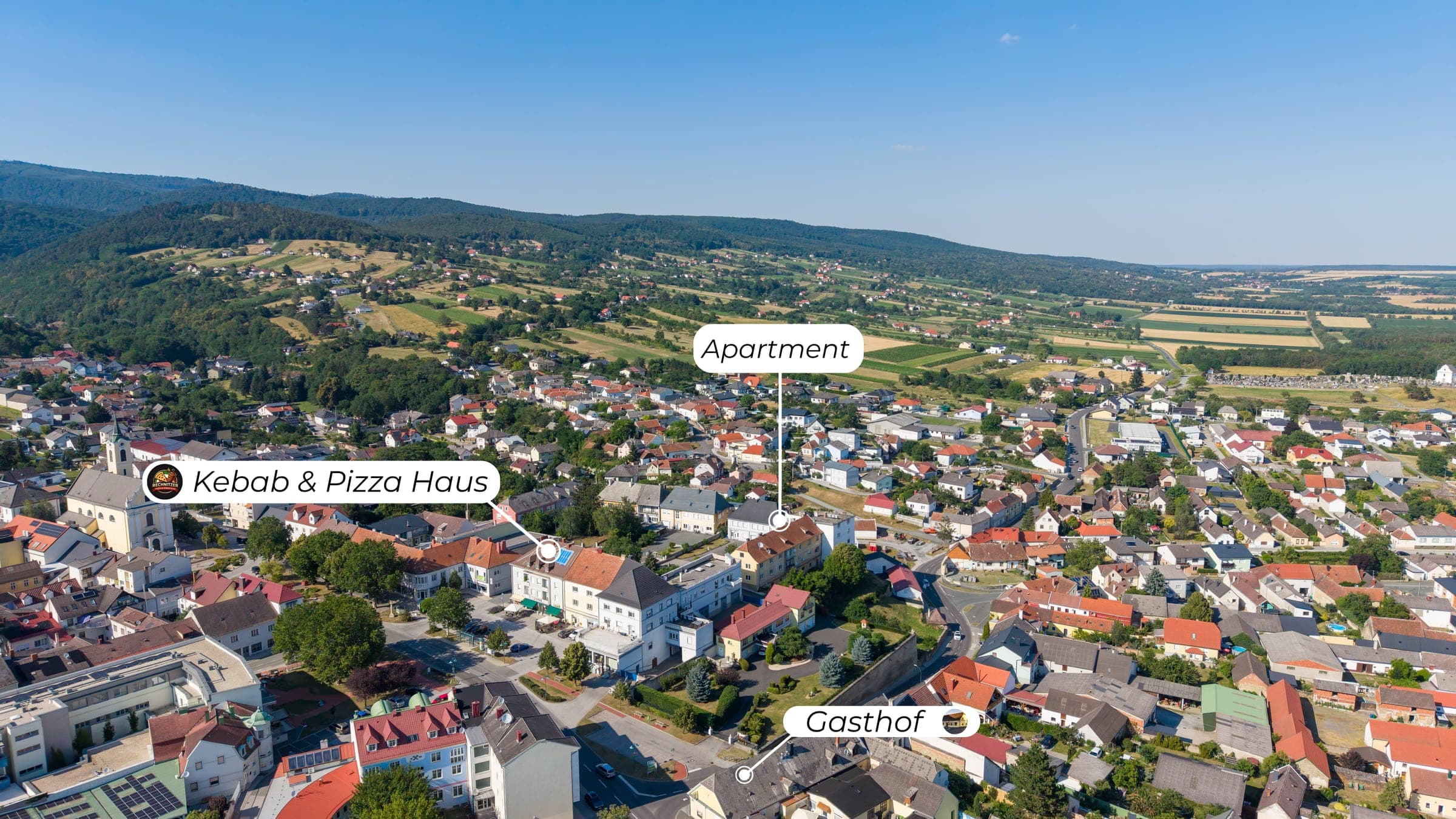 Rechnitz from above
