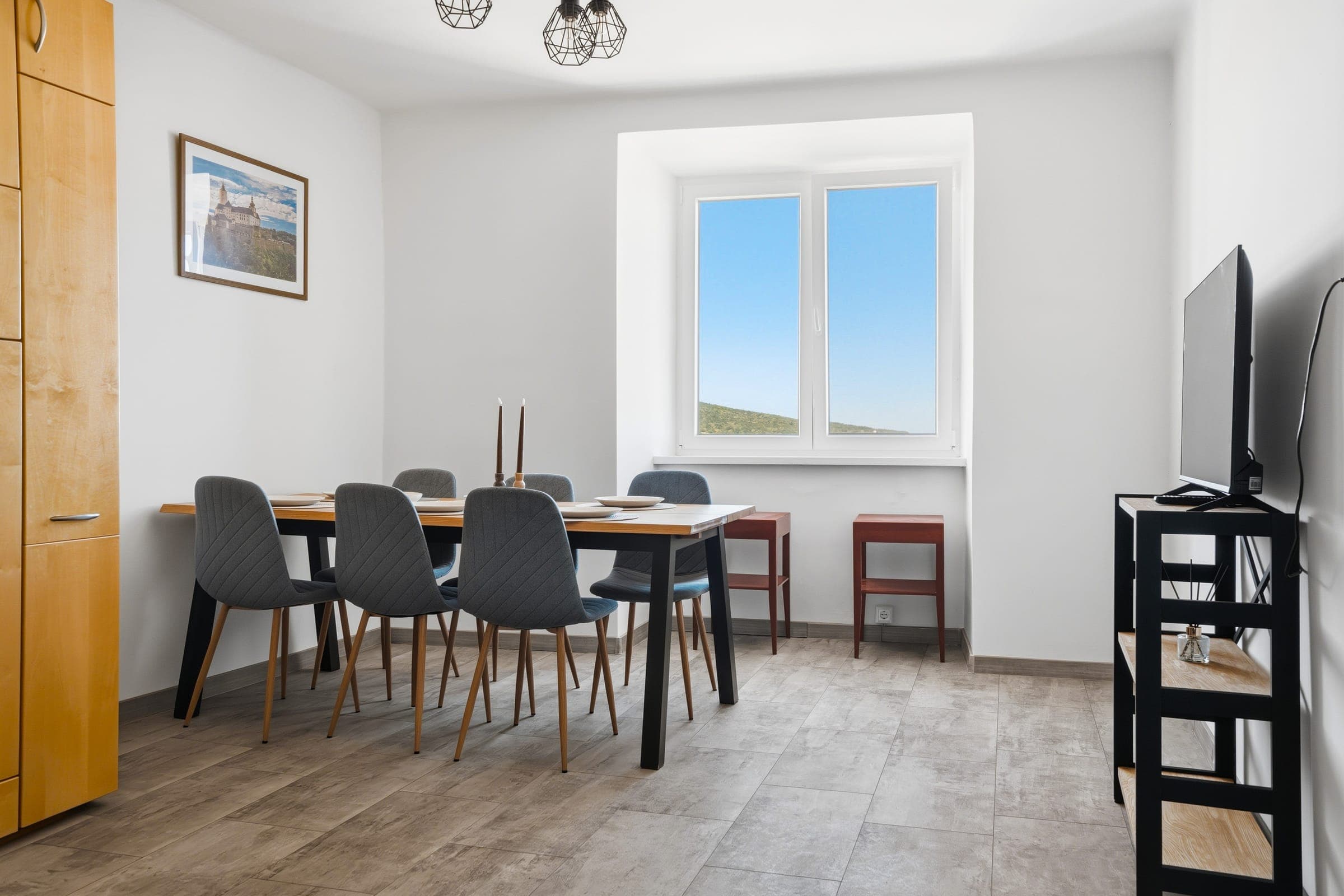 Dining table by the window