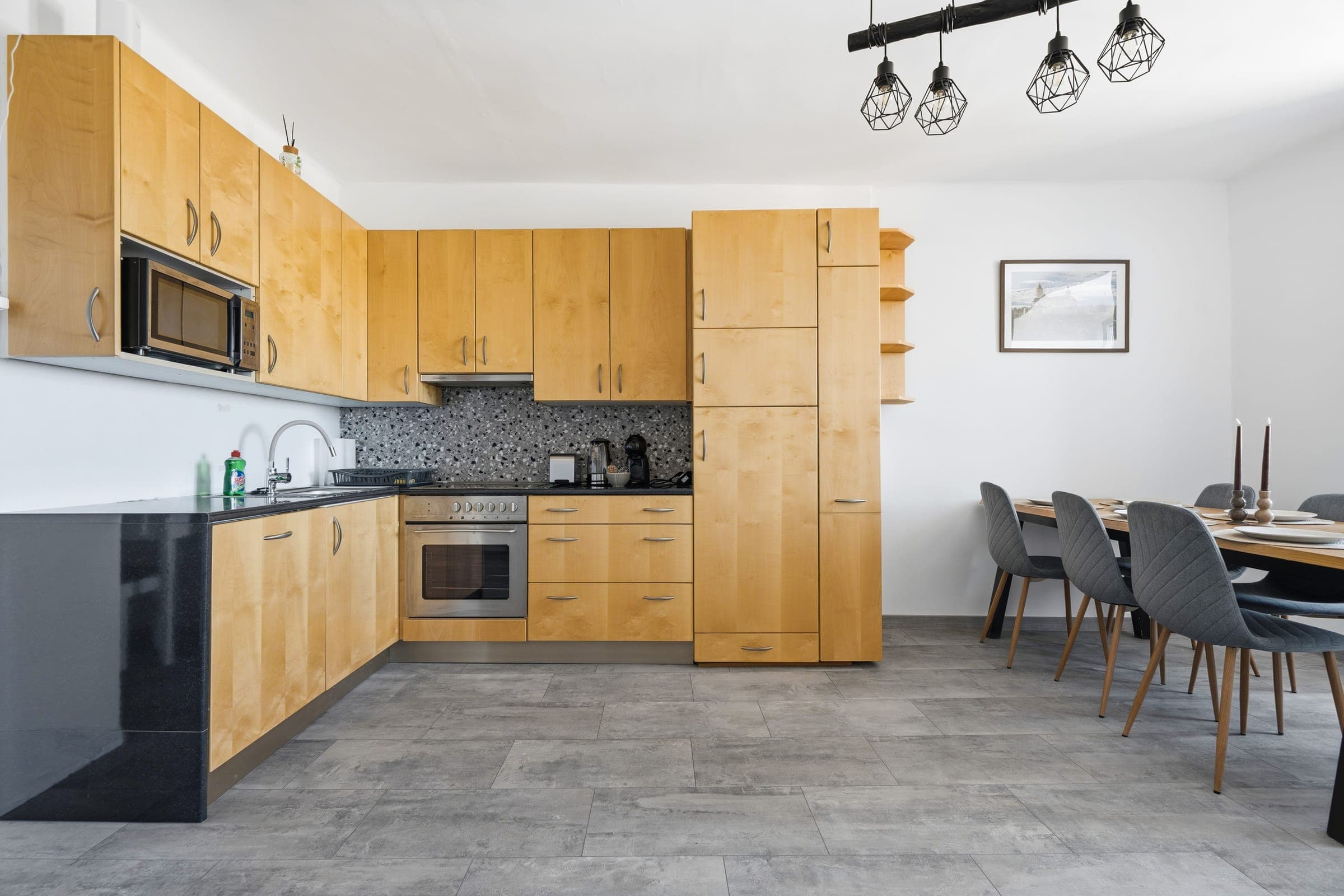 Kitchen with dining space